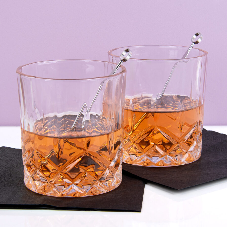 Whiskey glazen cadeauset (set van 2)