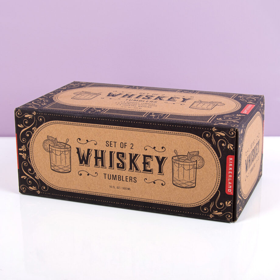 Whiskey glazen cadeauset (set van 2)