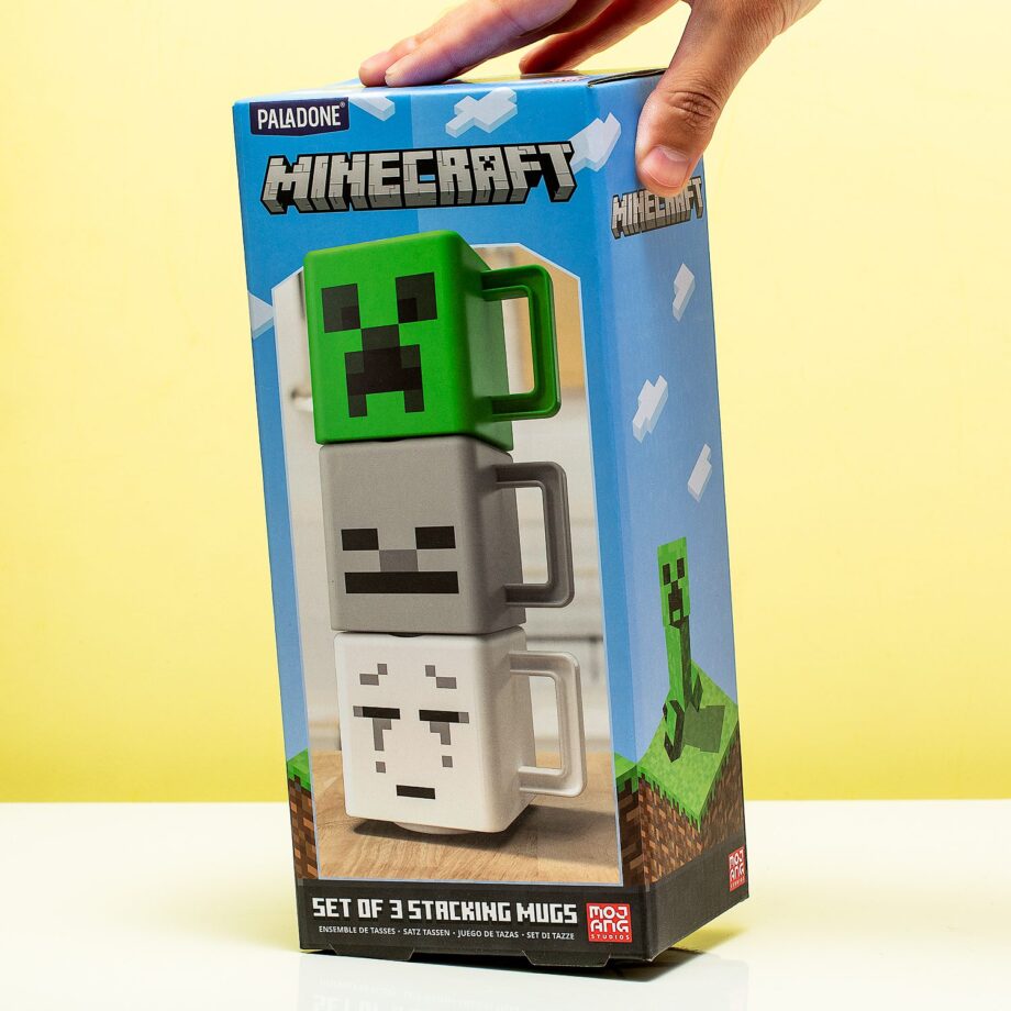 Minecraft Stapelbare mokken (set van 3)