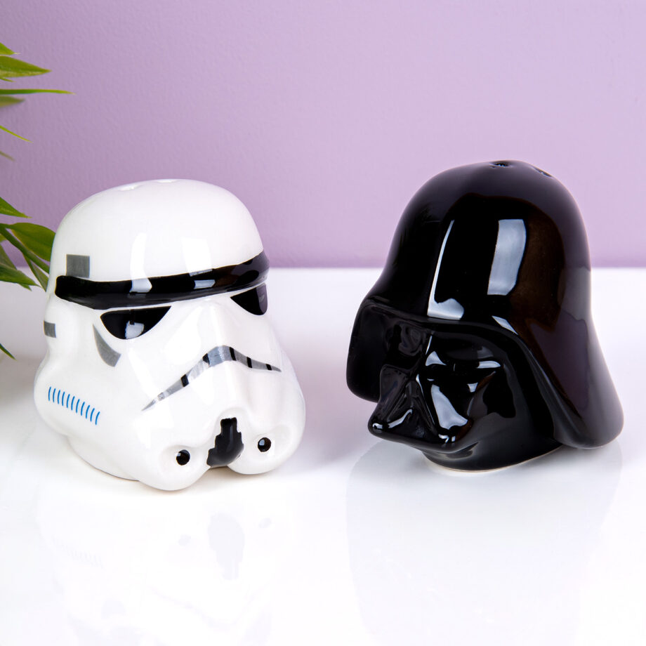 Star Wars Stormtrooper en Darth Vader peper- en zoutstel