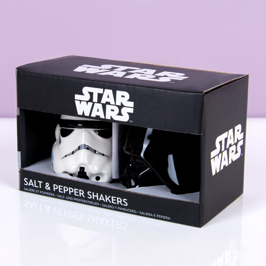 Star Wars Stormtrooper en Darth Vader peper- en zoutstel